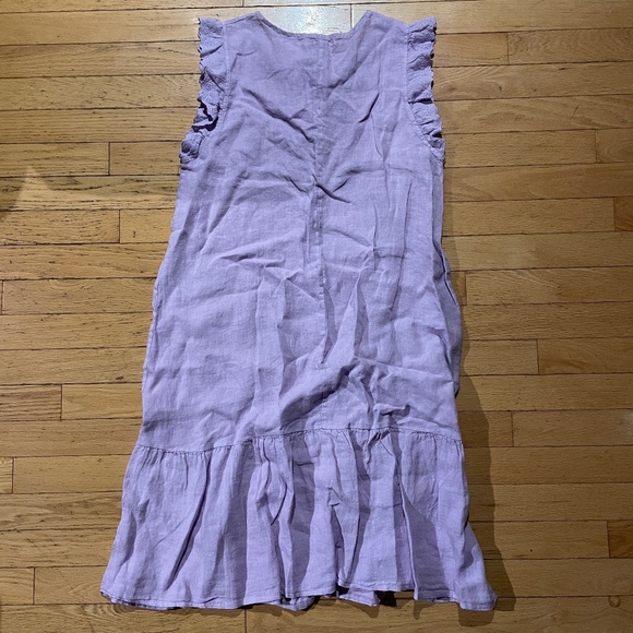 Brand new Terzo Millennio Lilac Linen Dress - Picture 3 of 11